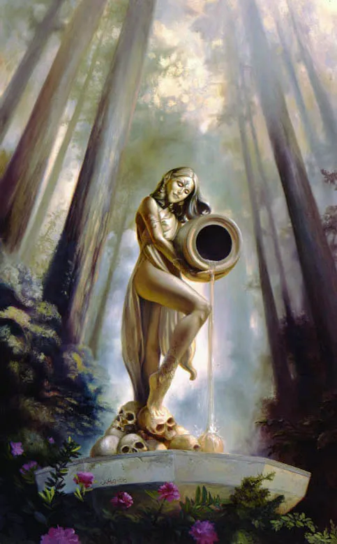 Fountain In The Redwoods